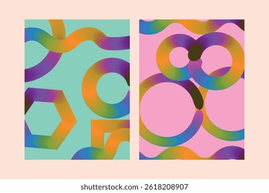 Infographics of multi color circles, Gradient Circle art color rings 3d illustration design.
Colorful pattern texture background.