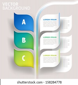 concepto de hojas de la naturaleza de infografía - vector