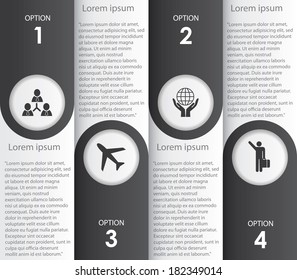  Infographics number options template 
