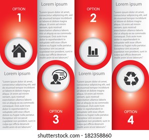 Infographics number options template