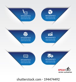Infographics number options template