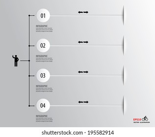 Infographics number options template
