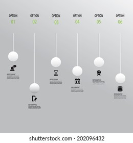 Infographics number options template