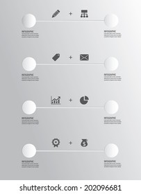 Infographics number options template