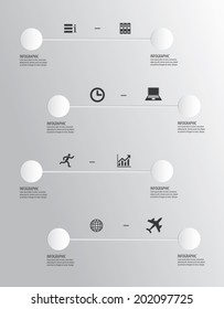 Infographics number options template
