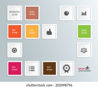 Infographics number options template