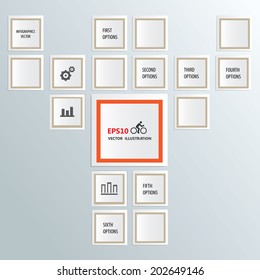 Infographics number options template