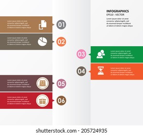 Infographics number options template