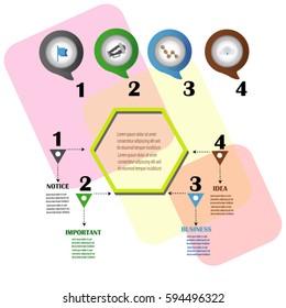 Infographics number options template