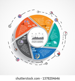 Infographics number options template. Can be used for workflow layout, diagram, business step options