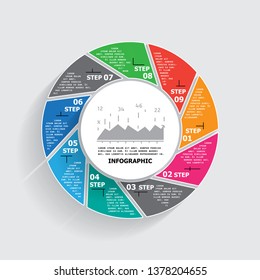Infographics number options template. Can be used for workflow layout, diagram, business step options