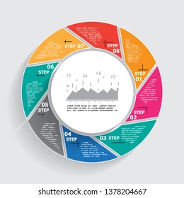 Infographics number options template. Can be used for workflow layout, diagram, business step options