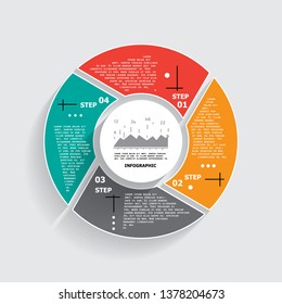 Infographics number options template. Can be used for workflow layout, diagram, business step options