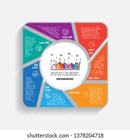 Infographics number options template. Can be used for workflow layout, diagram, business step options