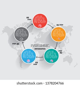Infographics number options template. Can be used for workflow layout, diagram, business step options