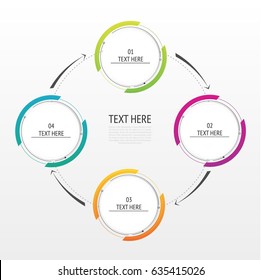 Infographics number options template. Can be used for work flow layout, diagram, business step options, banner. Vector design.