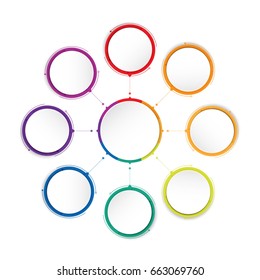 Infographics number options template. Can be used for work flow layout, diagram, business step options, banner. Vector design.