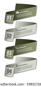 Infographics Numbered Banners. Modern Design Template. 