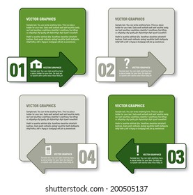 Infographics Numbered Banners. Vector Eps10 Format.