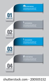 Infographics Numbered Banners. Vector Eps10 Format.