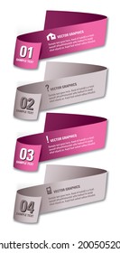 Infographics Numbered Banners. Vector Eps10 Format.