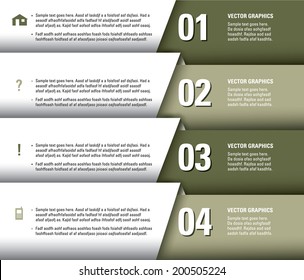 Infographics Numbered Banners. Vector Eps10 Format.