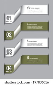 Infographics Numbered Banners. Vector Modern Illustration.