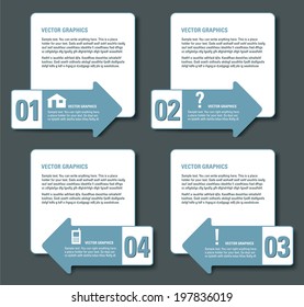 Infographics Numbered Banners. Vector Modern Illustration.