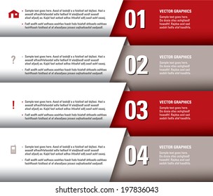 Infographics Numbered Banners. Vector Modern Illustration.