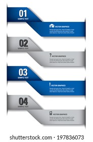 Infographics Numbered Banners. Vector Modern Illustration.