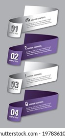 Infographics Numbered Banners. Vector Modern Illustration.
