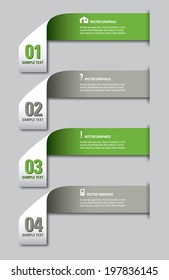 Infographics Numbered Banners. Vector Modern Illustration.