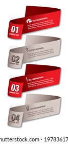Infographics Numbered Banners. Vector Modern Illustration.