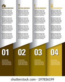Infographics Numbered Banners. Vector Modern Illustration.