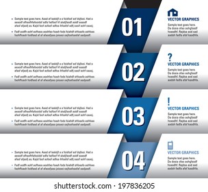Infographics Numbered Banners. Vector Modern Illustration.