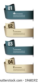 Infographics numbered options banners. Vector modern illustration. Eps10. 