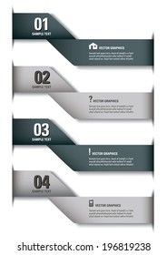 Infographics numbered options banners. Vector modern illustration. Eps10. 