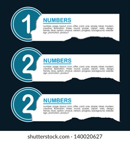 infographics numbers  over black background vector illustration