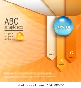 Infographics on abstract background