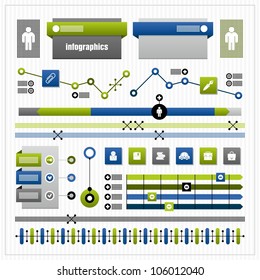 infographics on a gray background