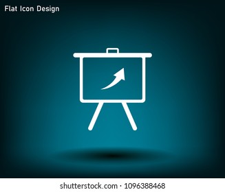 Infographics on the stand, vector illustration.