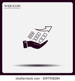 Infographics on the stand, vector illustration.