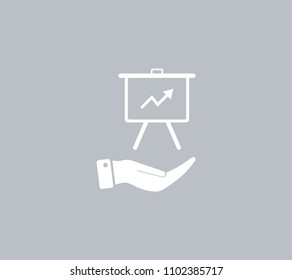 Infographics on the stand, vector illustration.