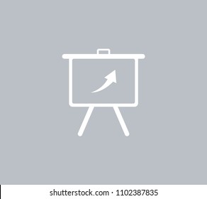 Infographics on the stand, vector illustration.