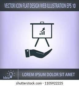Infographics on the stand, vector illustration.