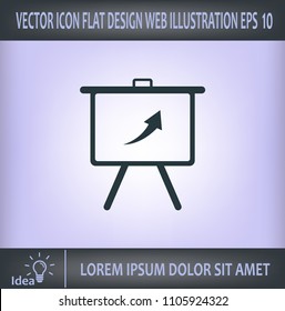 Infographics on the stand, vector illustration.