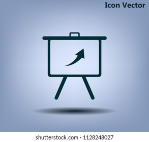 Infographics on the stand, vector illustration.