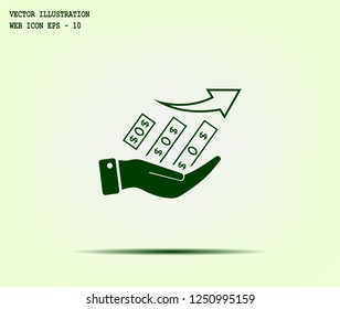 Infographics on the stand, vector illustration.