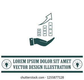 Infographics on the stand, vector illustration.