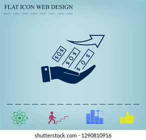 Infographics on the stand, vector illustration.